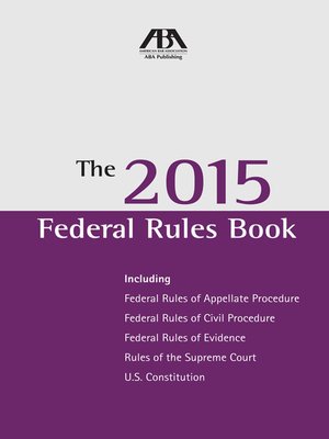 cover image of The 2015 Federal Rules
